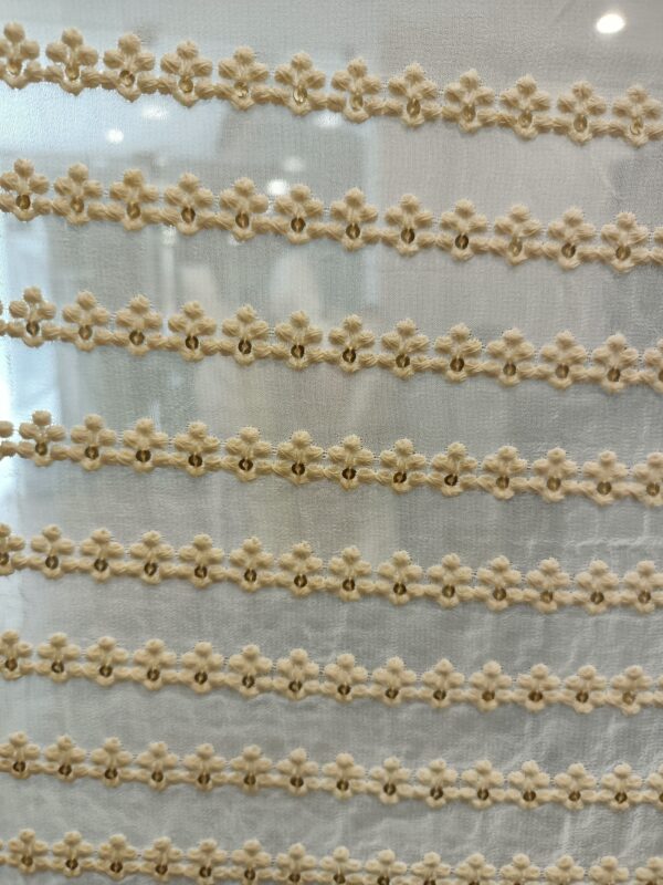 Georgette Horizontal Line Designer Dyeble fabric