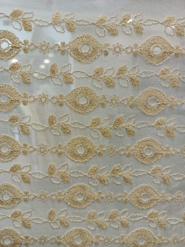 Georgette Base Designer Fabric