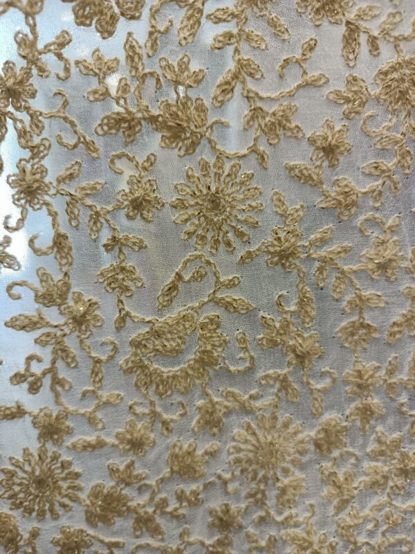 Georgette Base Designer Fabric