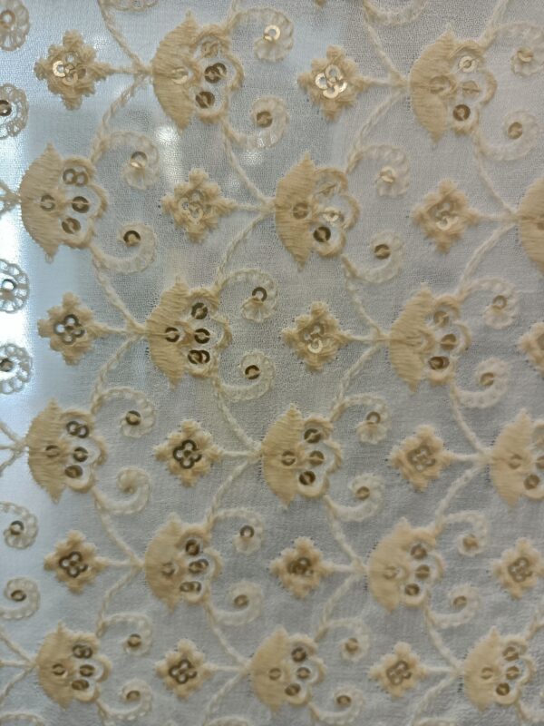 Georgette Base Designer Fabric