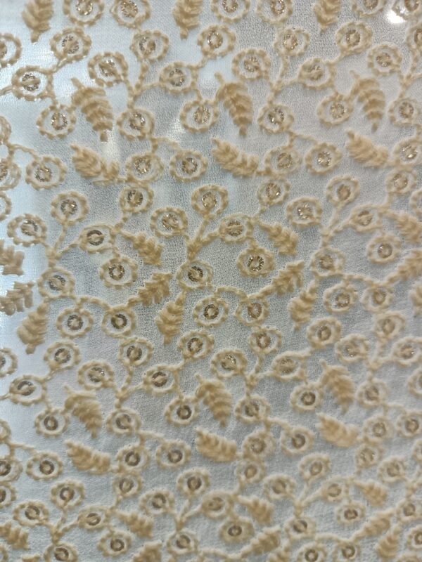 Georgette Base Designer Fabric