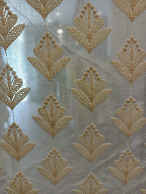 Georgette Base Embroidery Designer fabric