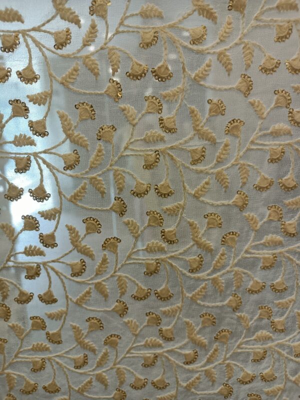 Georgette Base Designer Fabric