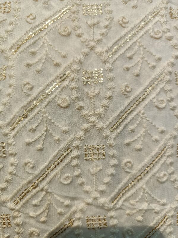 Georgette Base Designer Fabric