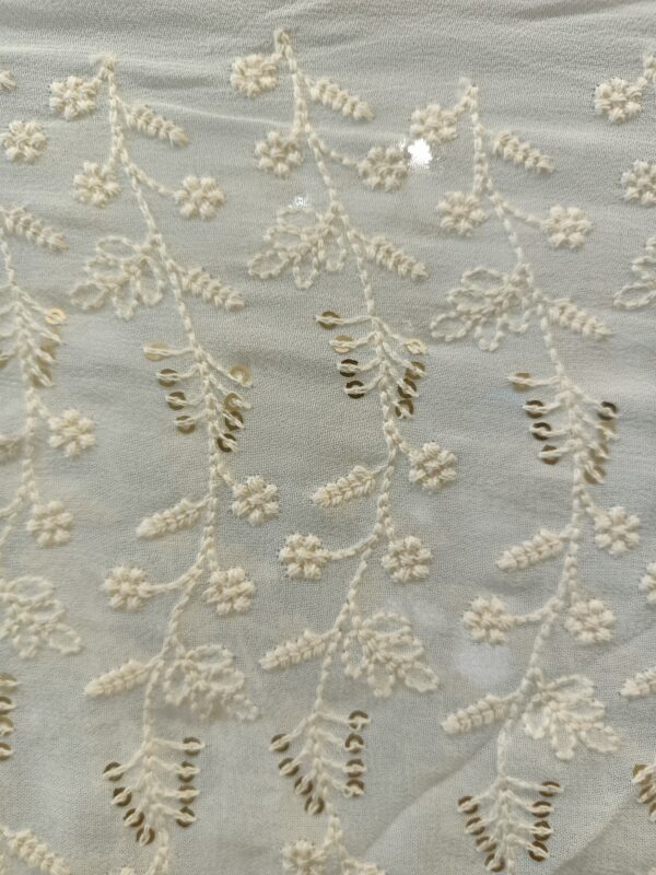 Georgette Base Designer Fabric