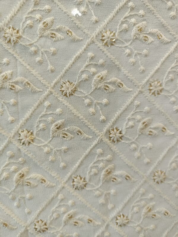 Georgette Base Designer Fabric