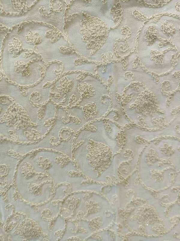 Georgette embroidery Designer Fabric