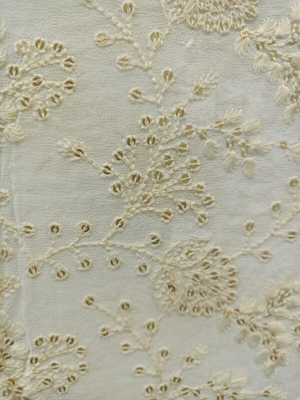 Georgette embroidery Designer Fabric