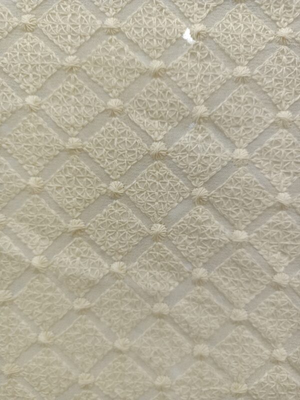 Georgette Embroidery Chikankari Designer Fabric