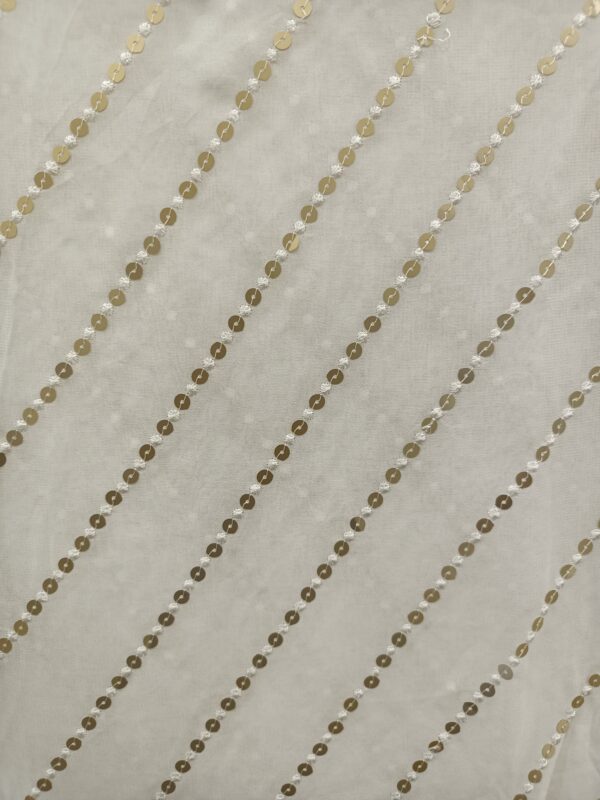Georgette sequence line Designer fabric