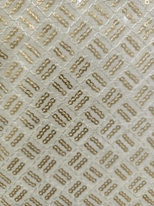 Georgette Heavy Sequence Designer Fabric