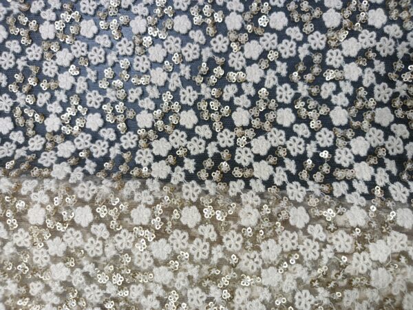 Net embroidery Designer Fabric