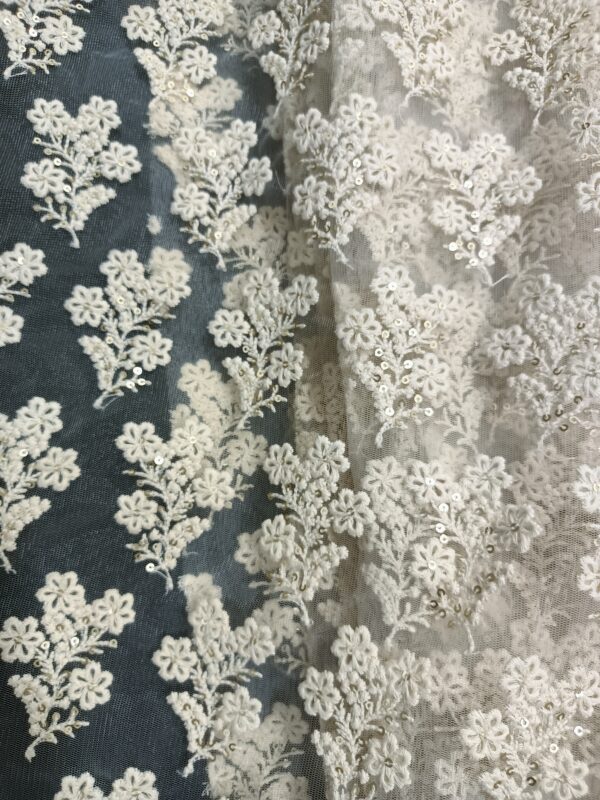 Net embroidery Designer Fabric