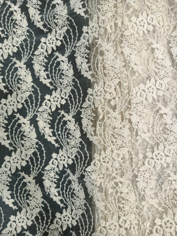 Net Embroidery Designer Fabric