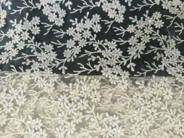 Net Embroidery Designer Fabric