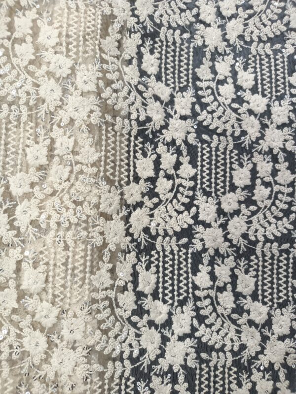 Net Embroidery Designer Fabric