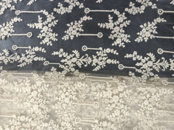 Net Embroidery Designer Fabric
