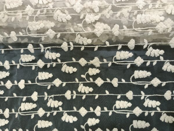 Net Embroidery Designer Fabric