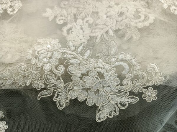 Net Embroidery Designer Fabric