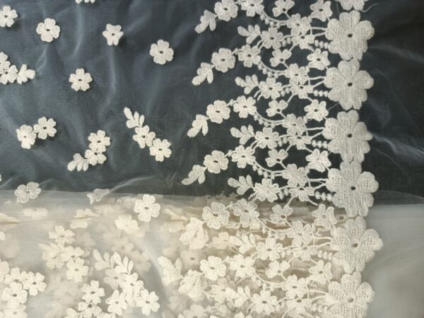 Net Embroidery Designer Fabric