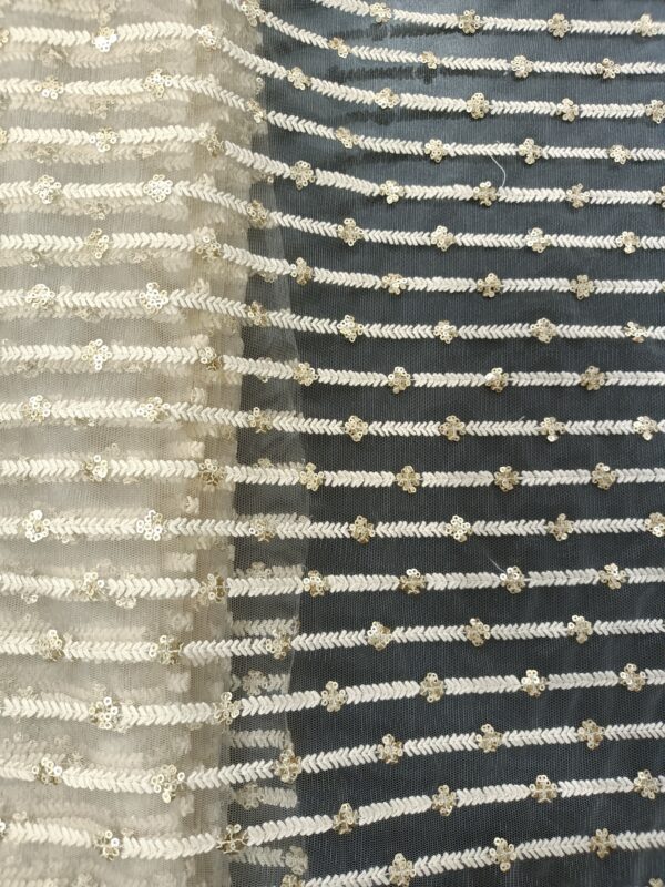 Net Embroidery Designer Fabric