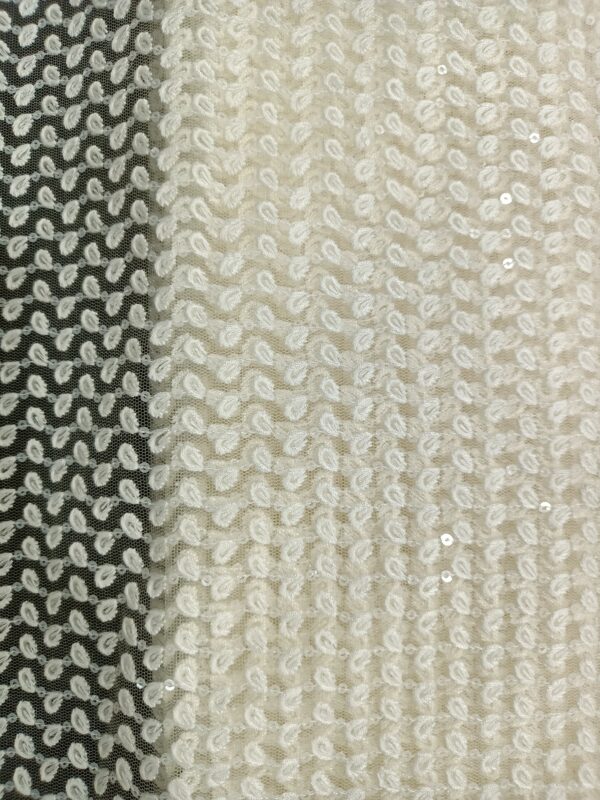 Net Embroidery Designer Fabric