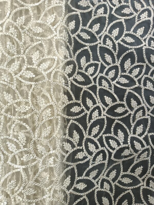 Net Embroidery Designer Fabric